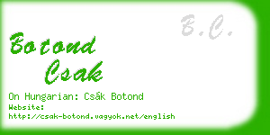 botond csak business card